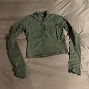 Quarter Zip Long Sleeve Workout Top